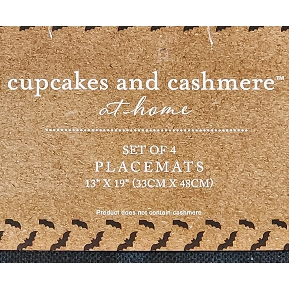 Cupcakes and Cashmere Ghosts and Pumpkins Halloween Placemats 4 Pc 13